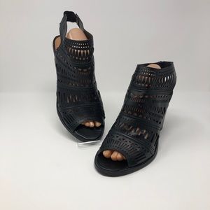 Olivia Miller Black Bootie Sandals